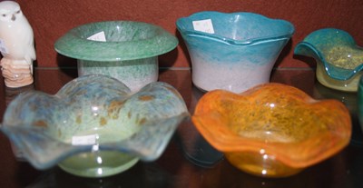 Lot 2 - Seven assorted Ysart pin dishes, together with...