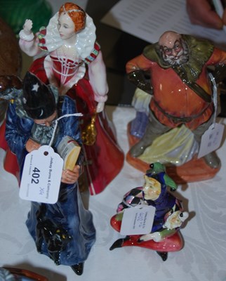 Lot 402 - A group of four Royal Doulton figures...