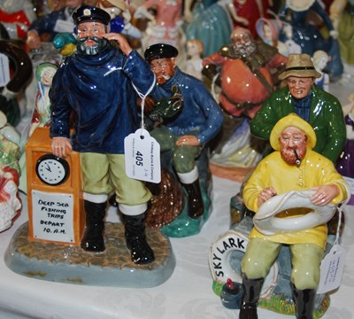 Lot 405 - A group of four Royal Doulton male figures...