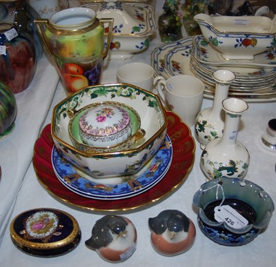 Lot 426 - A group of mixed ceramics to include a Limoges...