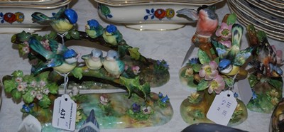 Lot 431 - A group of five Crown Staffordshire bird...