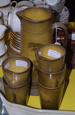 Lot 452 - A 'Ridgways Royal Vistas Ware' jug and five...