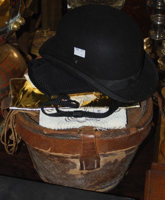 Lot 479 - A leather cased top hat by 'Scott & Co....