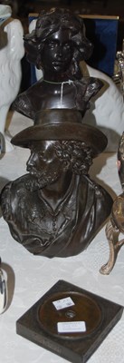 Lot 516 - After Guillemin, a cast metal bust of Peter...
