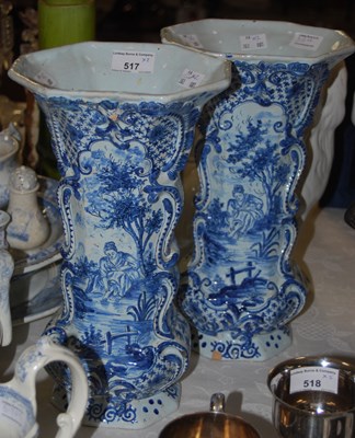 Lot 517 - A pair of late 19th/ early 20th century blue...
