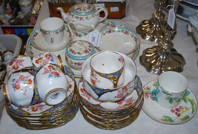 Lot 522 - A Victorian hand-painted tea service set for...