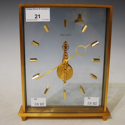 Lot 21 - A Jaeger Lecoultre gilt metal...
