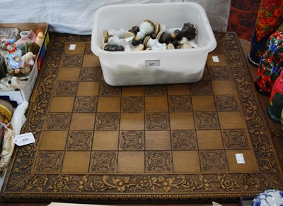 Lot 527 - A chess set comprising studio pottery chess...