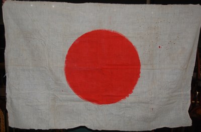 Lot 533 - A vintage Japanese 'Rising Sun' flag, probably...