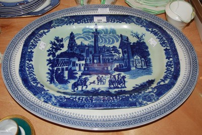 Lot 559 - A Victorian Royal Worcester blue and white...