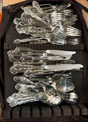 Lot 569 - A bag of assorted EP and mixed metal flatware.