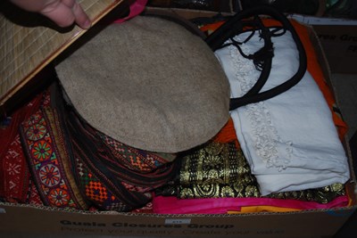 Lot 615 - A collection of Middle Eastern fabrics and...