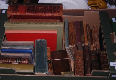 Lot 616 - Two boxes of assorted books.