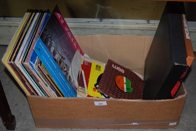 Lot 785 - A box of assorted LP's to include 'The Elvis...