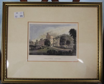 Lot 786 - A box containing framed hand-coloured...