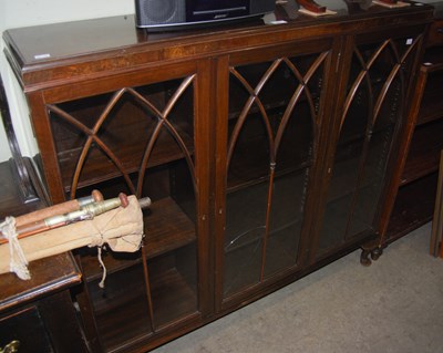 Lot 807 - An early 20th century dark wood Astragal...