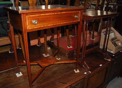 Lot 821 - An Edwardian mahogany and inlaid rectangular...