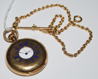 Lot 69 - An early 20th century yellow metal half hunter...