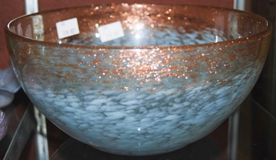 Lot 255 - A Monart glass bowl, probably shape AF, in the...