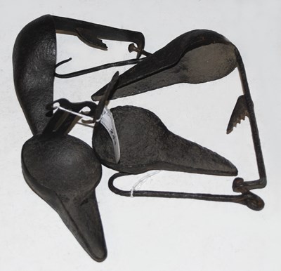 Lot 244 - Two antique cruise lamps.