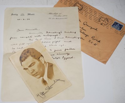 Lot 248 - Boxing Interest - an envelope inscribed to...