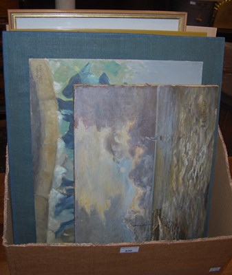 Lot 830 - Box - assorted artworks and prints to include...