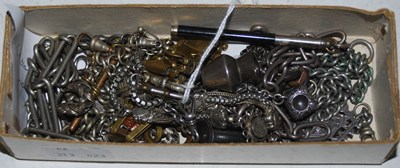 Lot 290 - A collection of assorted white metal watch...