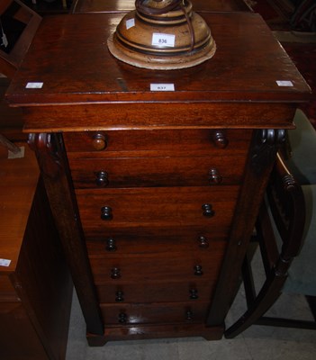 Lot 837 - A late 19th / early 20th century rosewood...