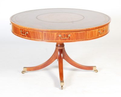 Lot 12 - A George III style reproduction mahogany and...