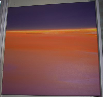 Lot 733A - Allan Kilpatrick Abstract horizon oil on...
