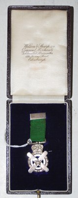 Lot 51 - Golfing Interest - A Scottish white metal...
