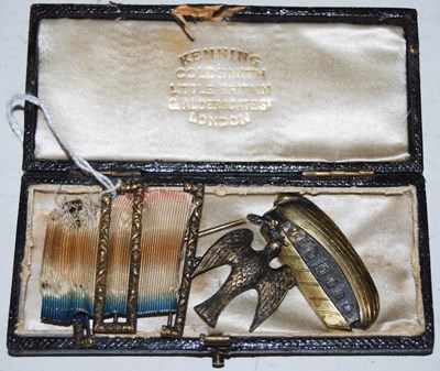 Lot 218 - A late 19th/ early 20th century gilt metal...