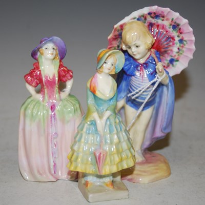 Lot 211 - Three Royal Doulton figures to include Babette...