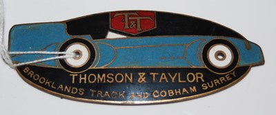 Lot 226 - Bluebird Interest: a Thomson & Taylor...