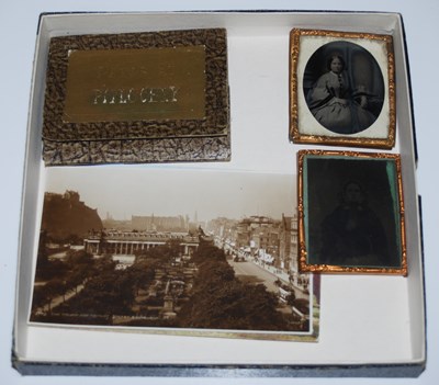 Lot 227 - A vintage photographic card album, 'Peeps at...