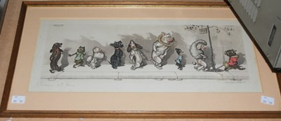 Lot 773 - Morris O'Klein 
Mischievous Dogs 
coloured...