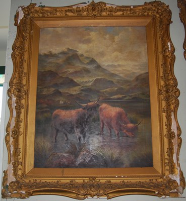 Lot 679 - J. Henry (late 19th century)  
Highland Cattle...