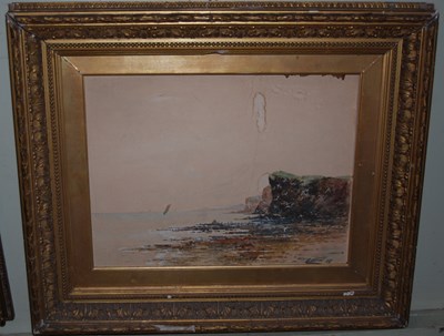 Lot 690 - Late 19th century British school 
Coastal...