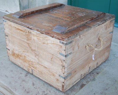 Lot 435B - Studio Pottery Interest - a pine storage trunk...