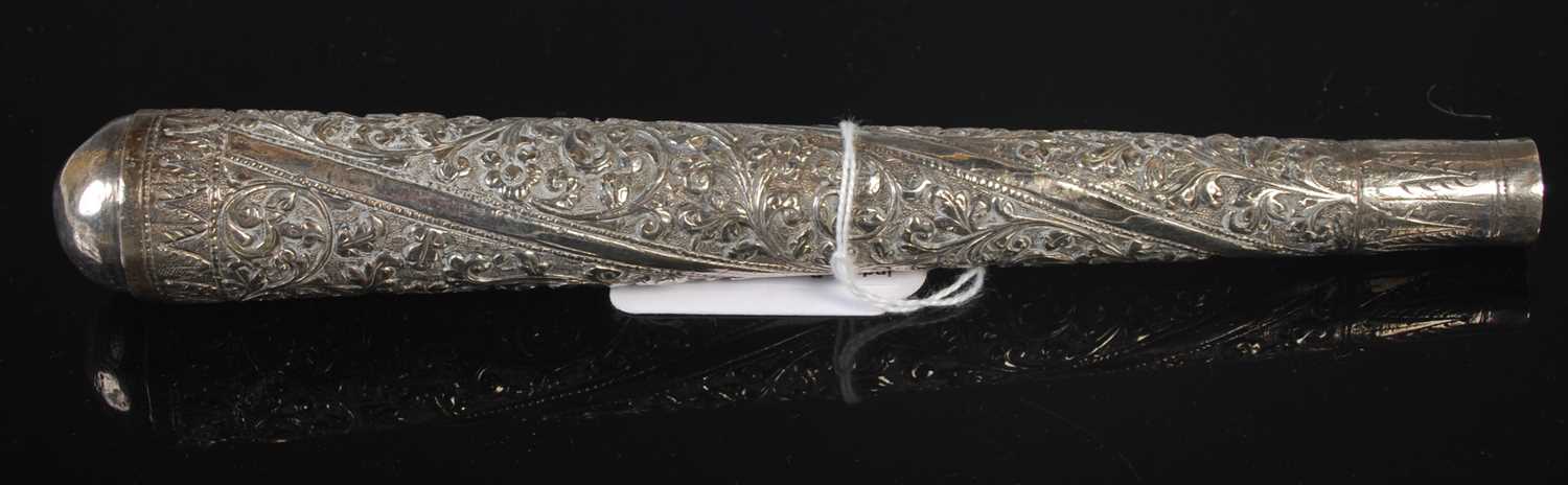Lot 111 - A late 19th/ early 20th century Indian white...