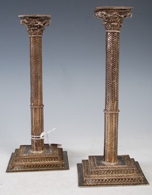 Lot 116A - A pair of late 19th/ early 20th century white...