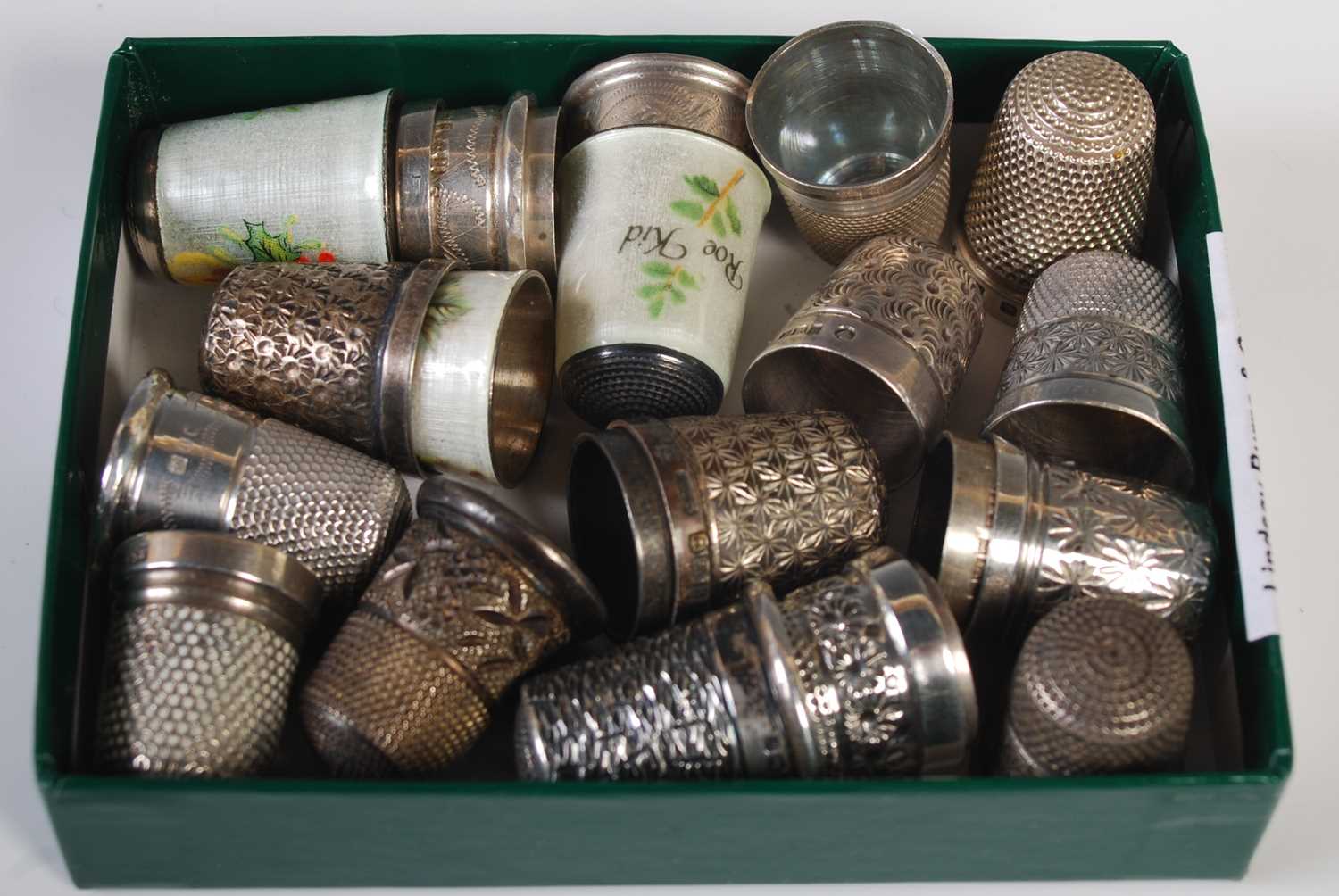 Lot 137 - A collection of assorted silver and enamel,...