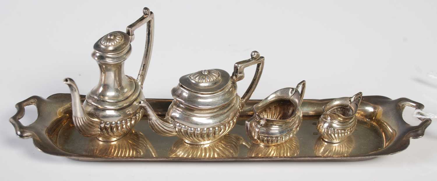 Lot 140 - A mid-20th century Birmingham silver miniature...