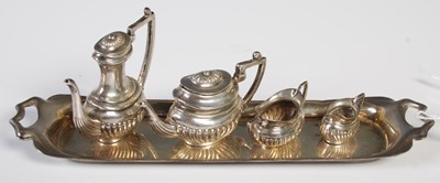 Lot 140 - A mid-20th century Birmingham silver miniature...