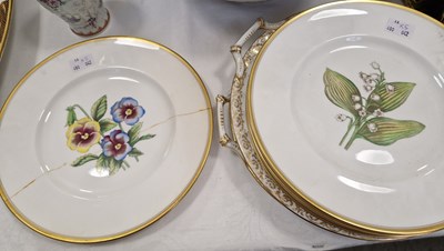 Lot 380 - A group of five Royal Worcester cabinet plates...