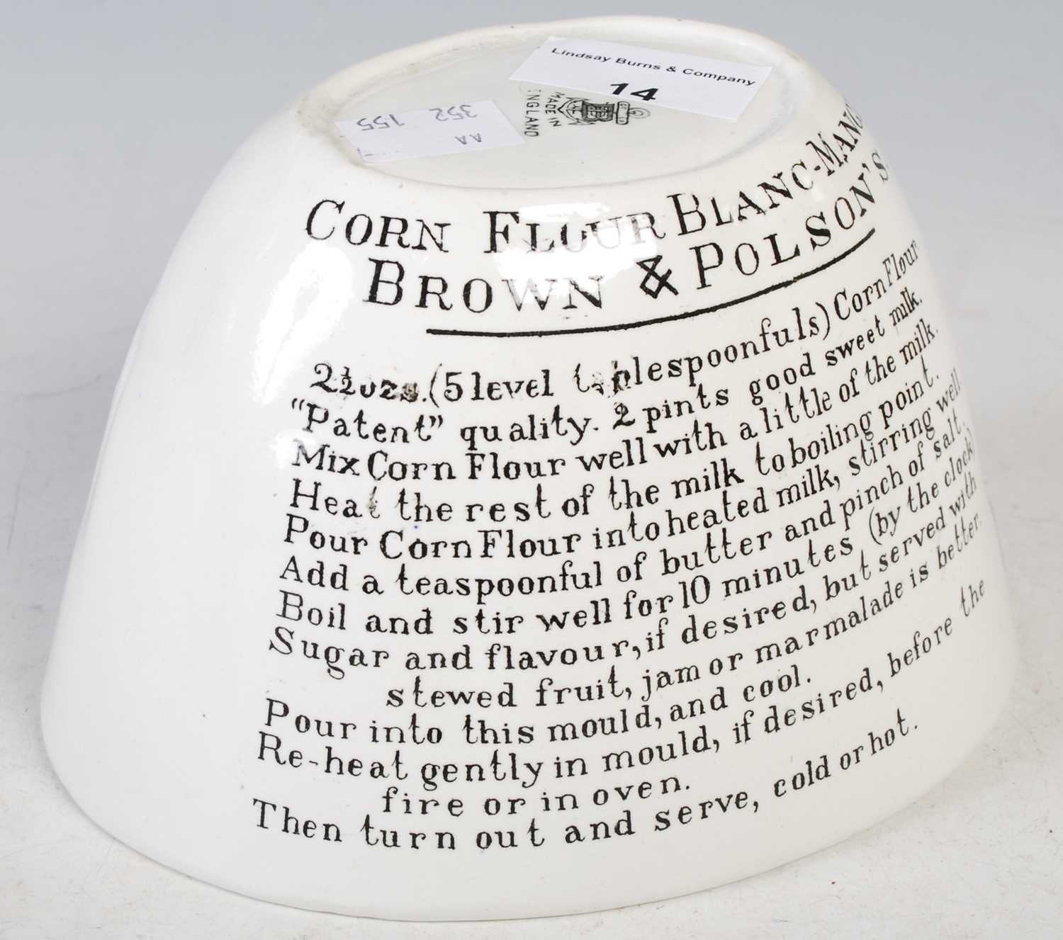 Lot 14 - A late Victorian Brown & Paulson's cornflour...