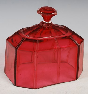 Lot 27 - A late 19th / early 20th century ruby tinted...