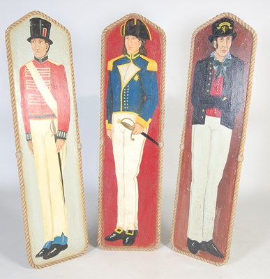 Lot 20 - Three vintage hand painted fairground boards,...