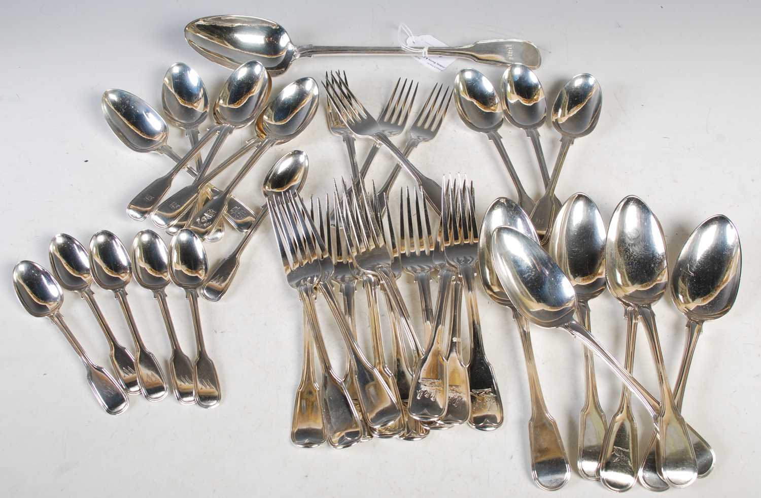 Lot 172 - A composite suite of silver flatware...