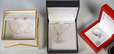 Lot 97 - Box of assorted costume jewellery to include...